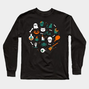 Halloween Pattern Long Sleeve T-Shirt